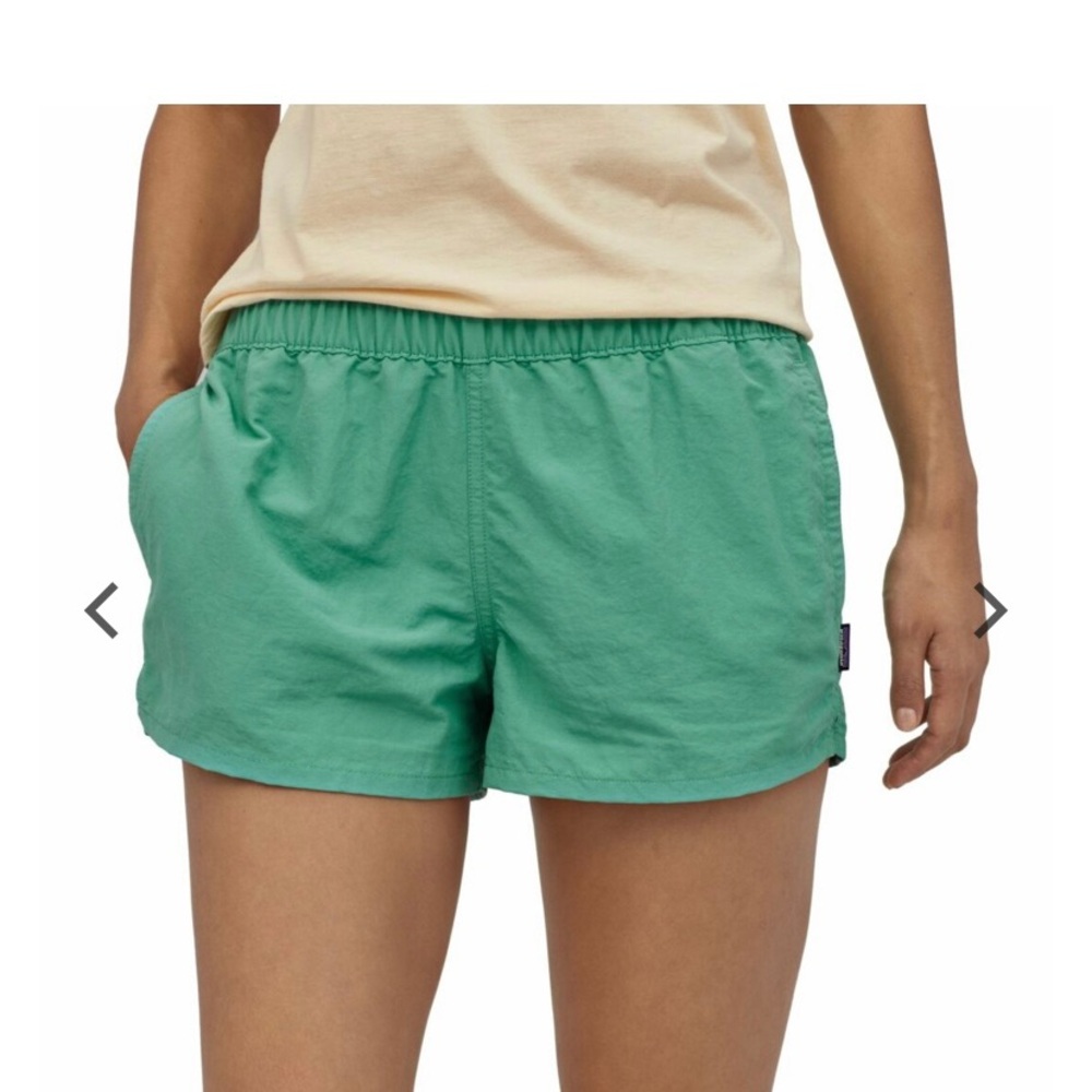 Patagonia Women’s Barely Baggies Shorts in Light Beryl Green